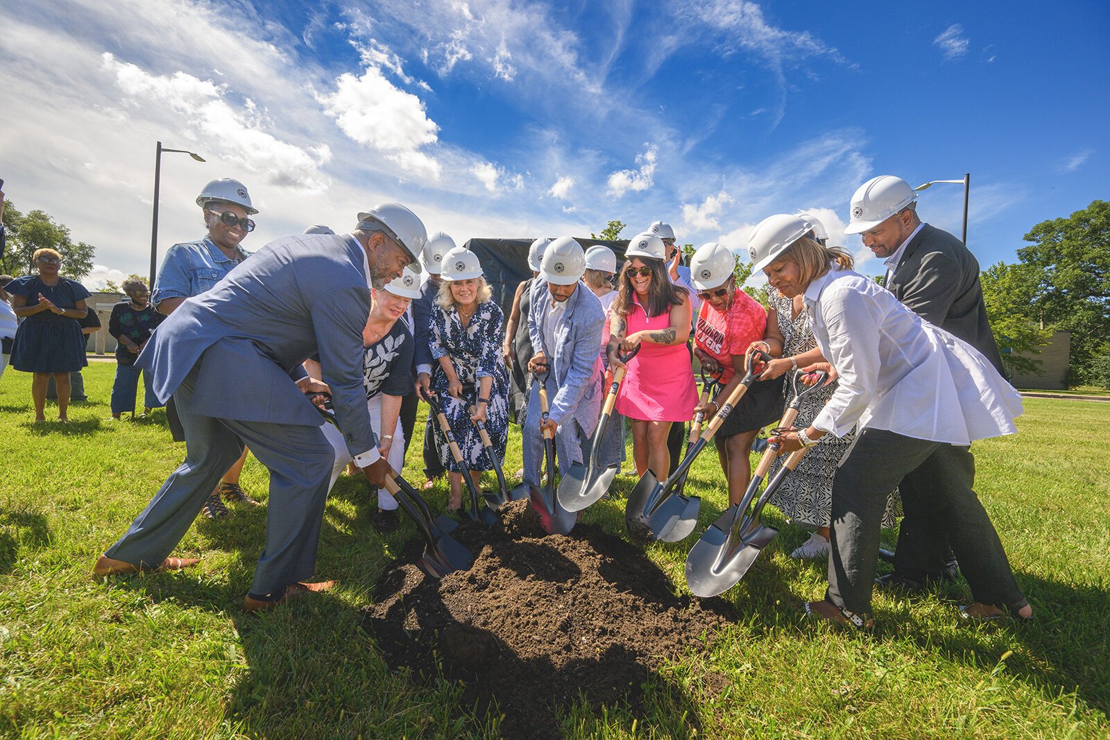 Groundbreaking at the future Eastern Washtenaw Community and Recreation Center.