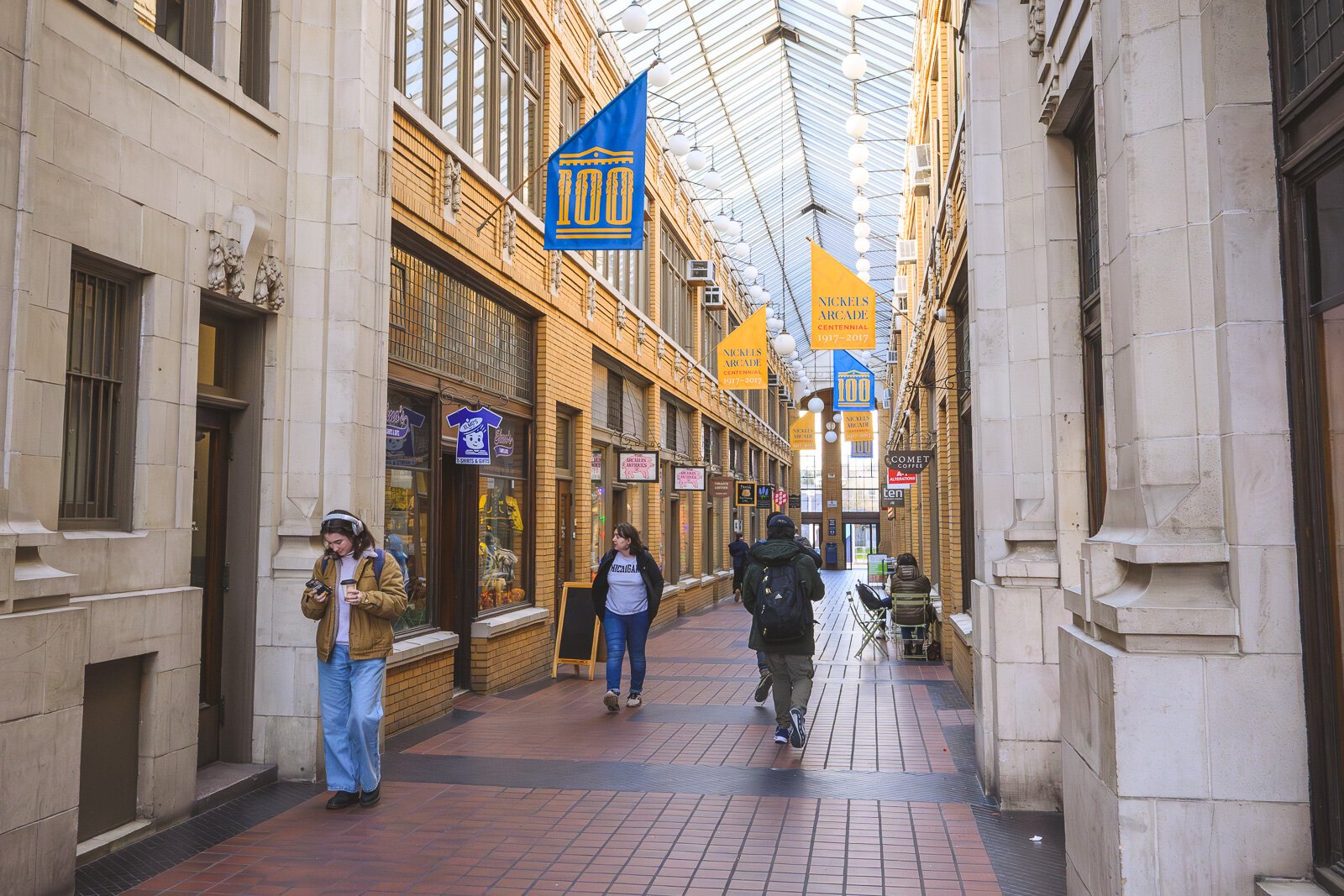 Nickels Arcade in downtown Ann Arbor.