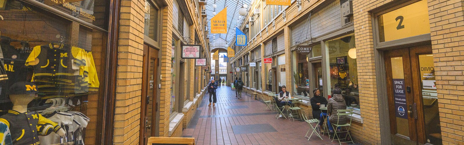 Nickels Arcade in downtown Ann Arbor.