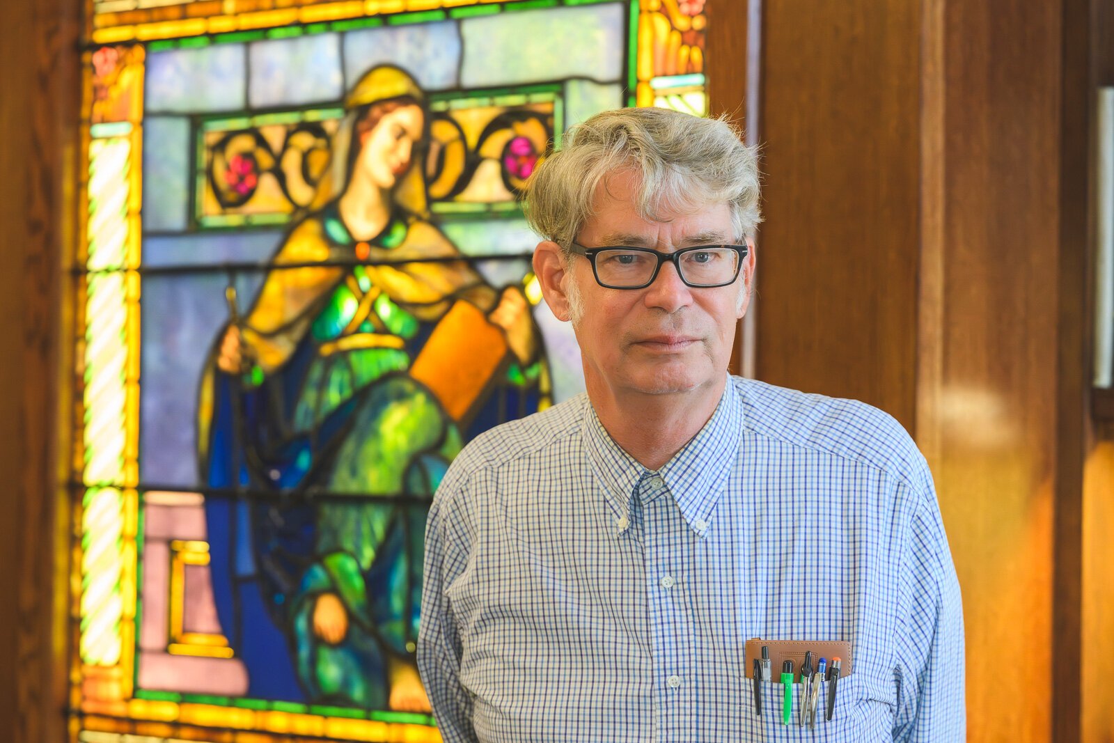 Ypsilanti Historical Society Museum and Archives archivist James Mann.