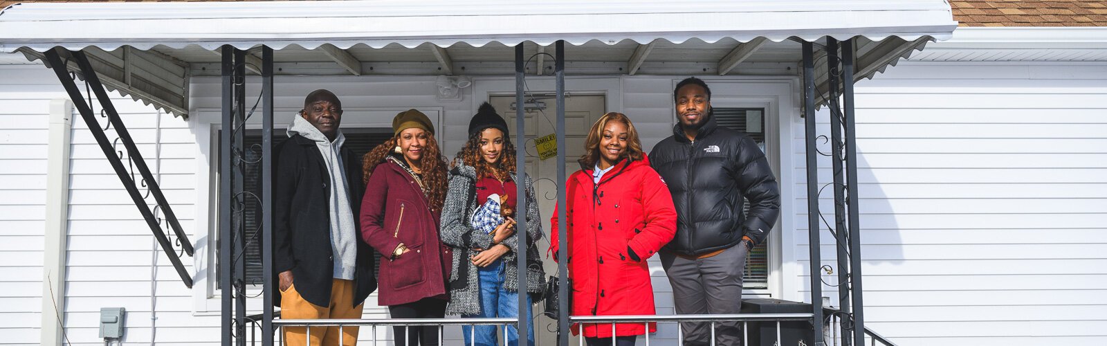 OYA members Bambo Oluwadare, Sheila Washington, Layla Broaden, Seven Brown, and Akin Oluwadare.