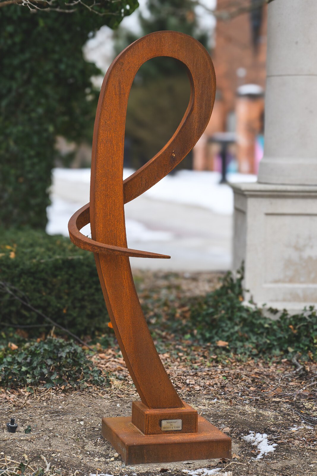 Bryant and Sharon Tubbs' sculpture RIBBONS at RAC.