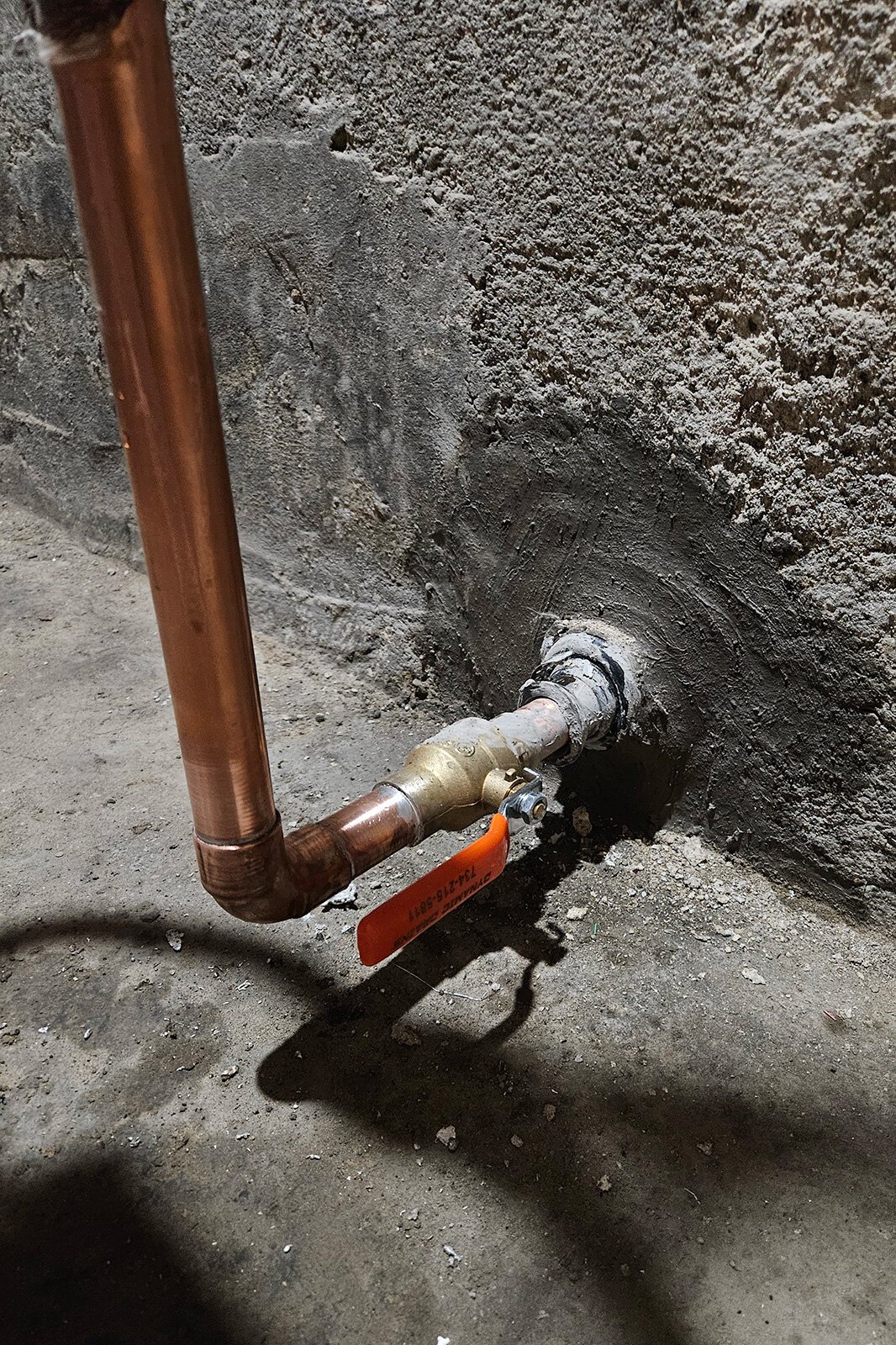 A lead service line replaced by YCUA.