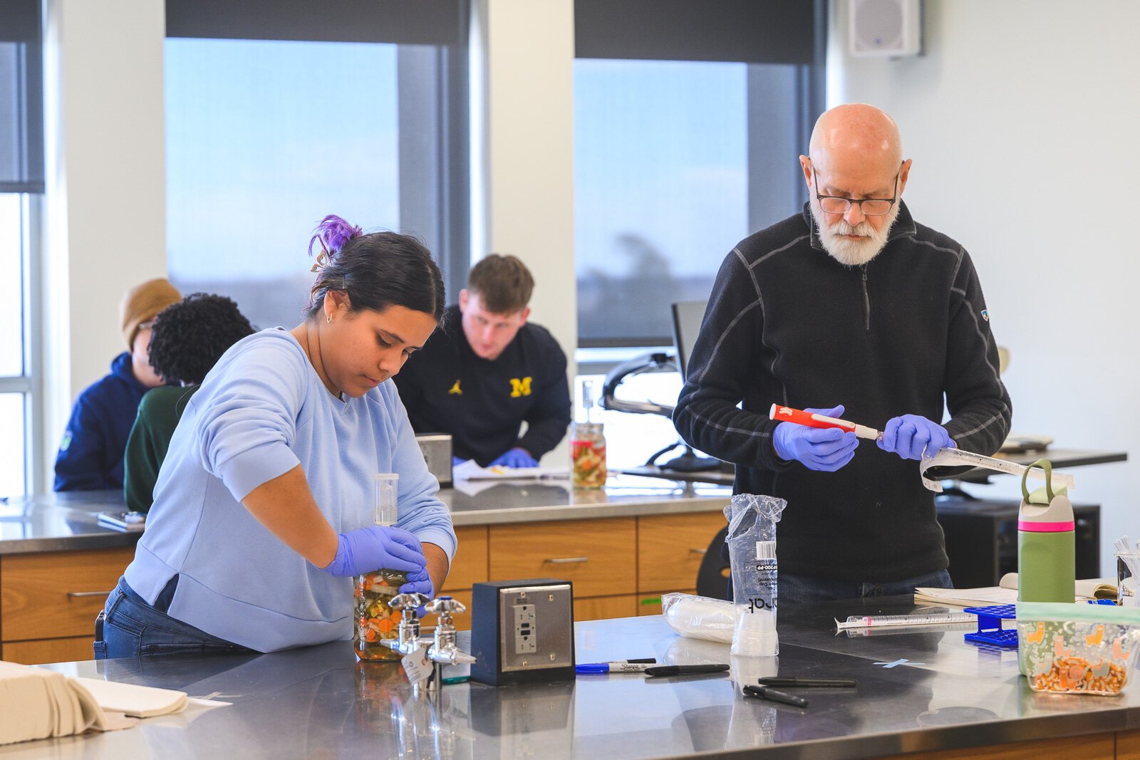 Taylor Heckaman's Introduction to Fermentation Science Laboratory class at Eastern Michigan University.