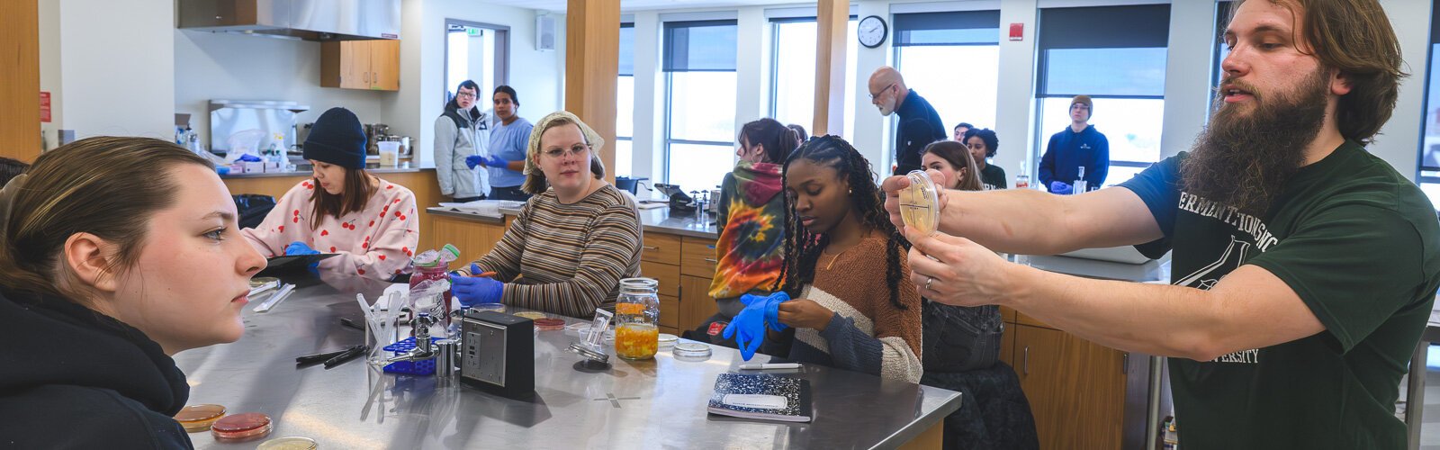 Taylor Heckaman's Introduction to Fermentation Science Laboratory class at Eastern Michigan University.