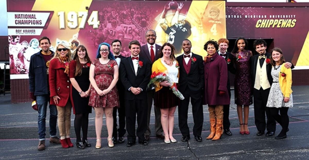 10 years ago, the 2014 CMU Homecoming court.