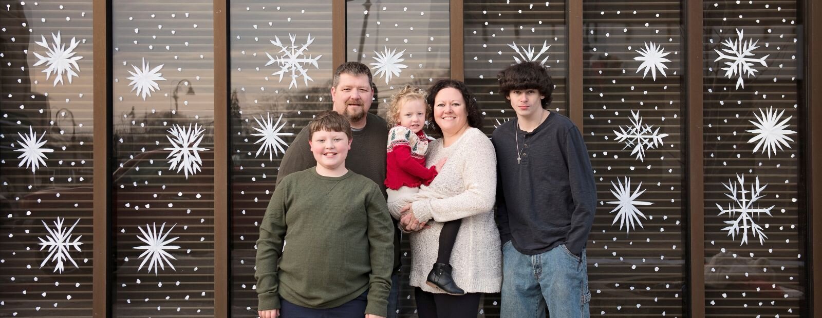 the Isabella County First Responder Fund. Photo courtesy Brittany Smith Brittany Smith with her family in downtown Mt. Pleasant. “Without them and their support my involvement in the community would be different.”