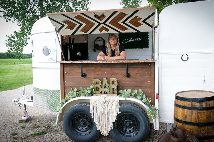 Isabella County's first rentable horse trailer mobile bar serves events  throughout Michigan