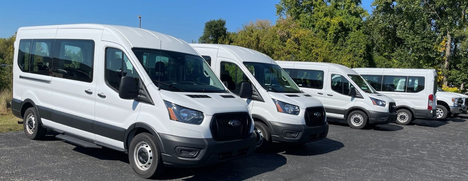Commercial vehicles at Krapohl Ford & Lincoln.