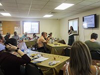 Landlords from around the state gather for the Mount Pleasant Housing Commission's HVC Dinner, at Pheasant Run Apartments, in Mt. Pleasant, Michigan.