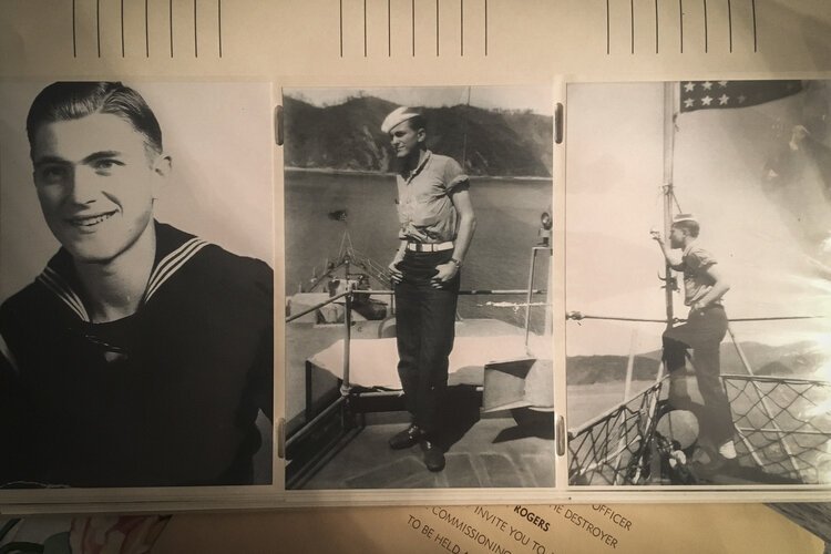 •	Photos of Henry Meabrod Sr. during WWII