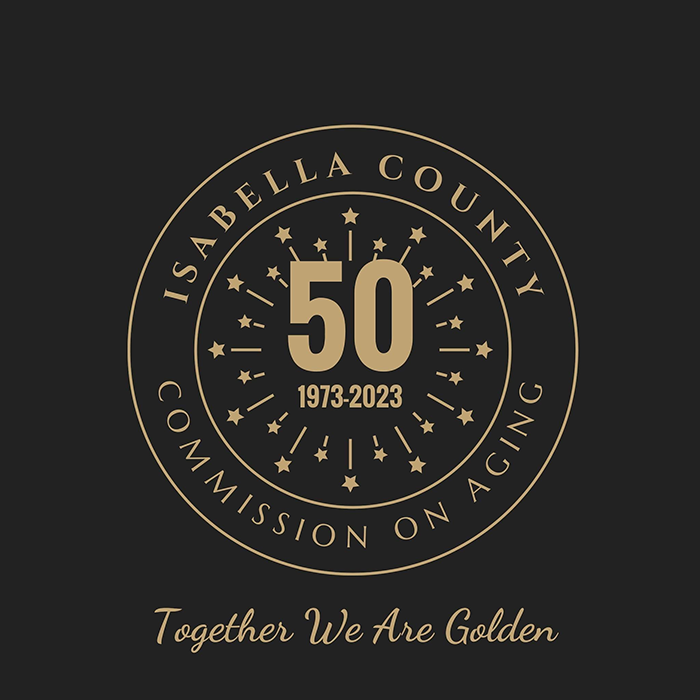 Isabella County Commission on Aging 50th logo