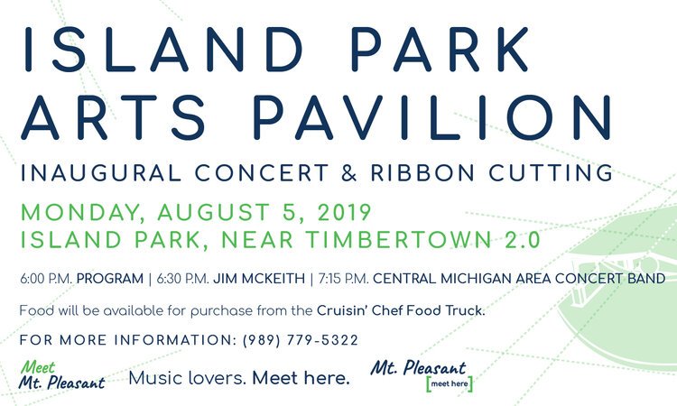 Beginning at 6 p.m. on Aug. 5, an opening celebration will introduce the Island Park Arts Pavilion to the public, featuring a short program, ribbon-cutting ceremony, musical performances, and the Cruisin’ Chef Food Truck.