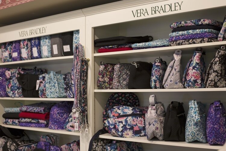 Trillium offers a variety of Vera Bradley bags.