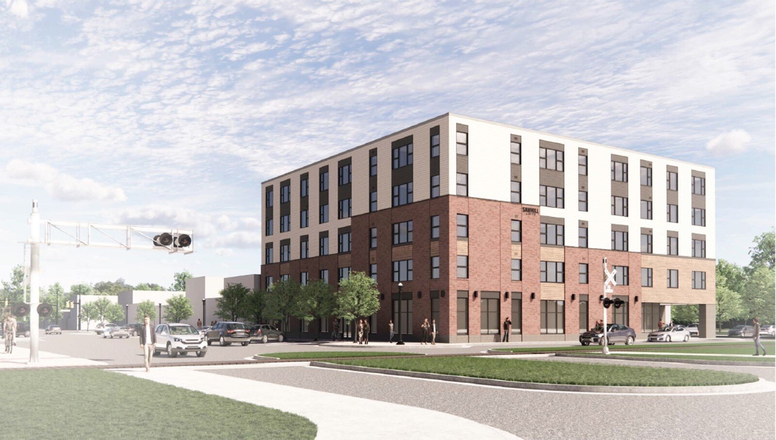 Rendering of Sawmill Lofts in Grayling