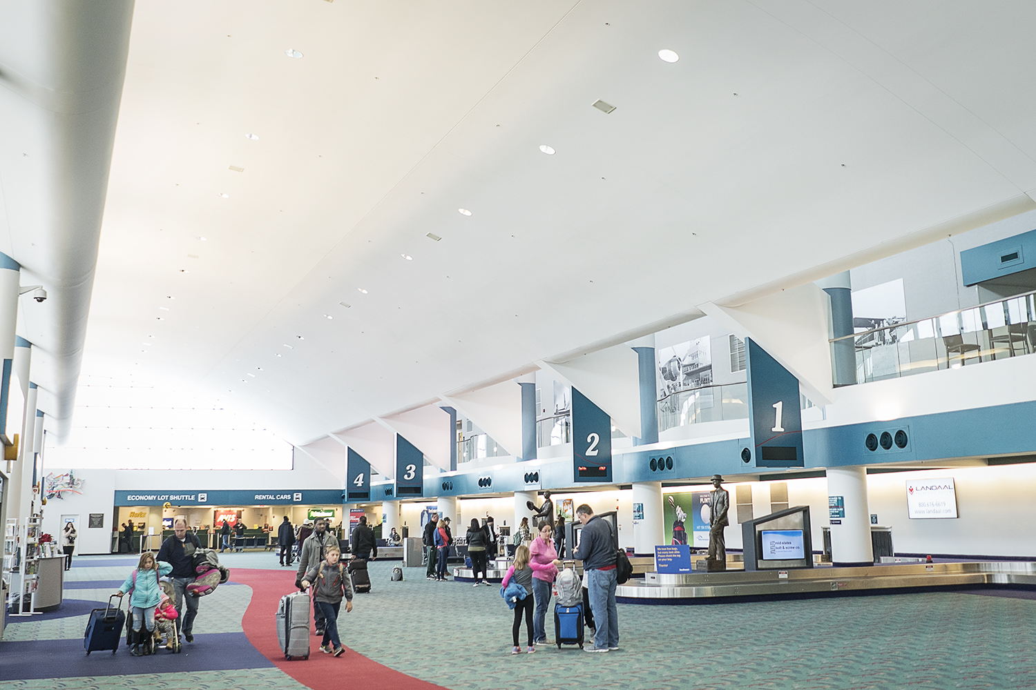 About 800,000 travelers come through Bishop International Airport annually. 