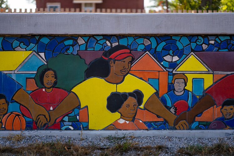 Hubert Massey mural in Ella Fitzgerald Park