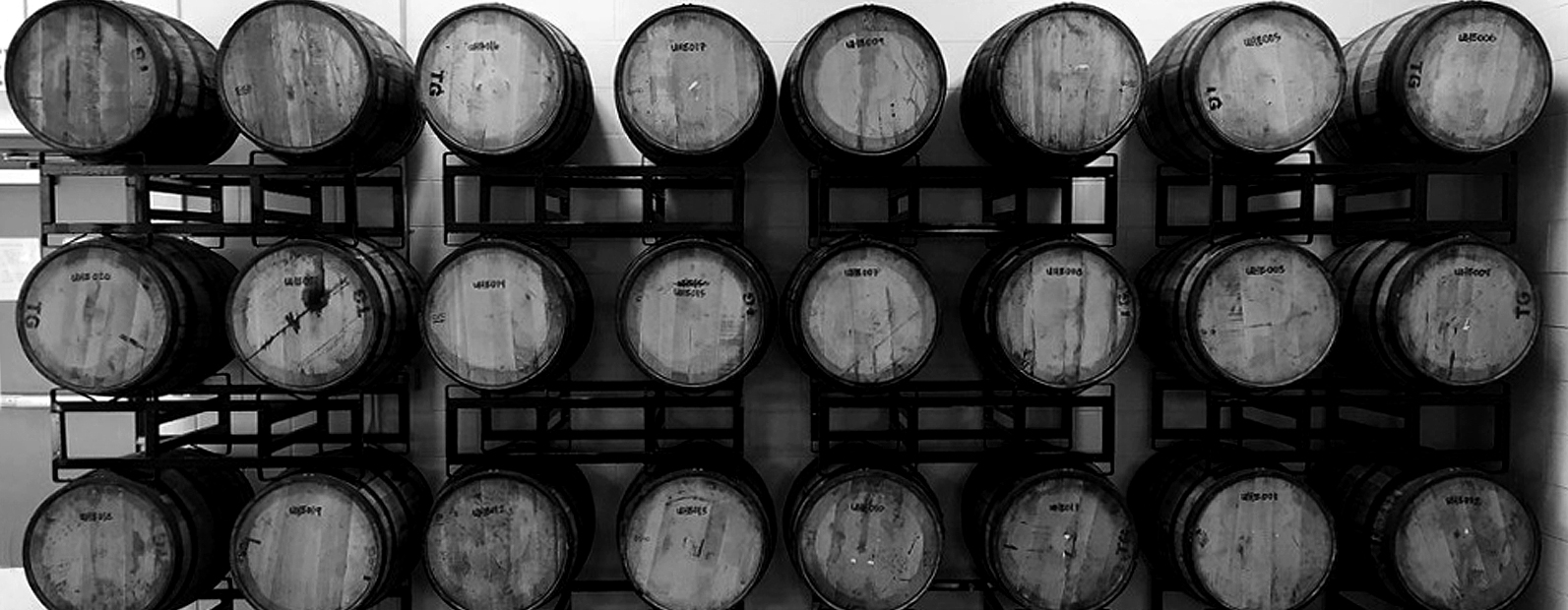 The barrels in which some new U.P. brew is being made. 