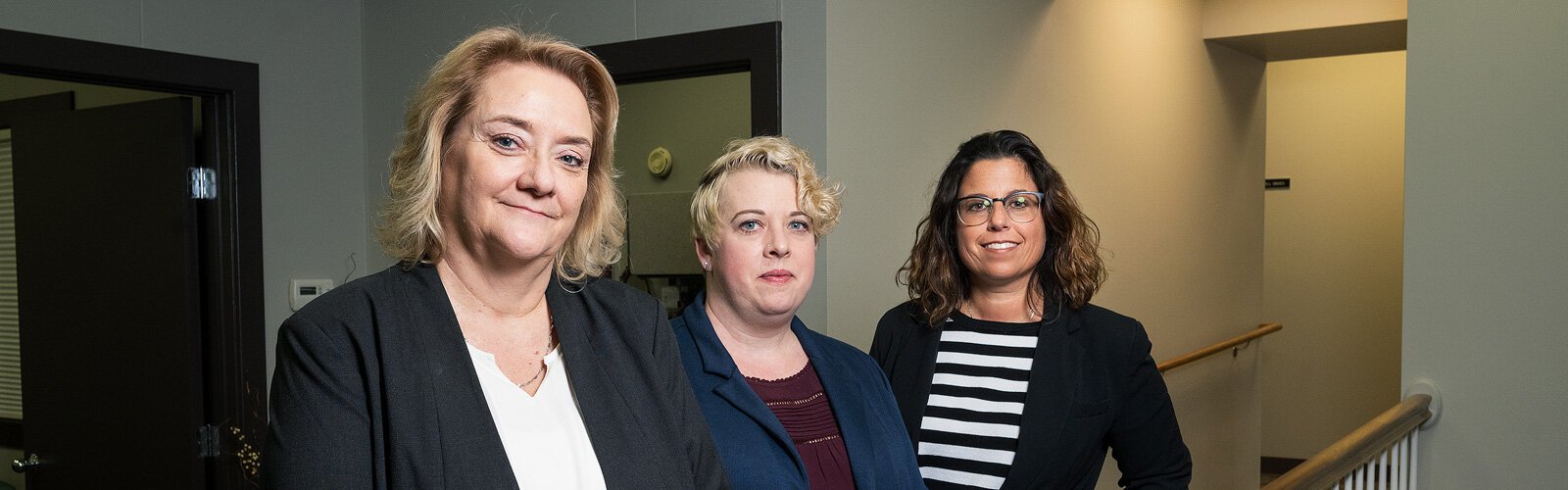 R2AAA executive director Julie Wetherby, R2AAA elder-abuse victims specialist program manager Angela Shepherd, and R2AAA assistant director Kara Lorenz-Goings.