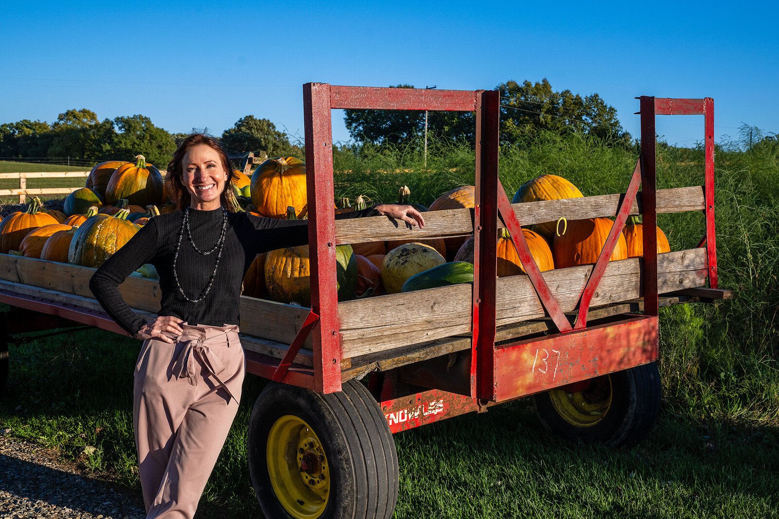 Kelly Bolton at Sand Hill Farms.