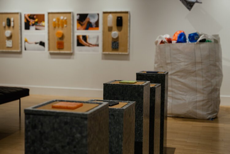 Fragments to Form exhibition in the FLEXgallery at Ferris State University's Kendall College of Art and Design.