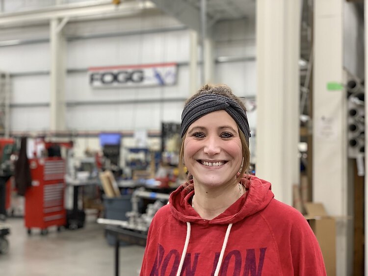 Shelby Baumann is a material handling manager at Fogg Filler.