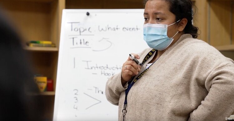 Abby Teasley is one of 10 frontline workers recently honored by West Michigan Works!