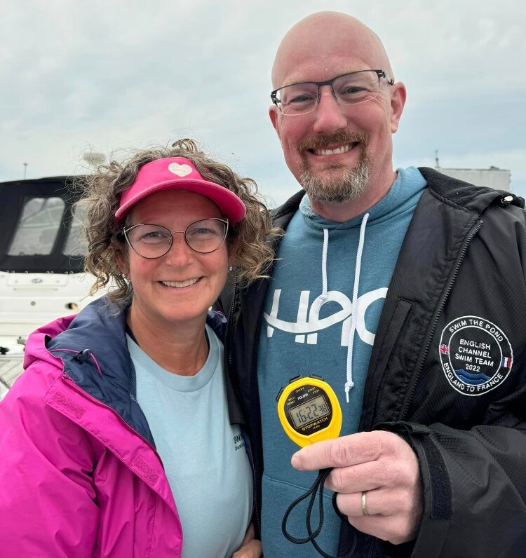 Bryan Huffman with his wife, Stacy.