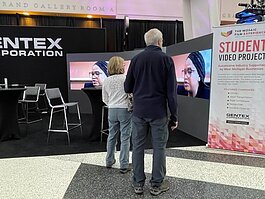The video was streamed at the Gentex booth at the Michigan International Auto Show. (Gentex)