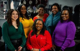 Pictured are cast members (left to right) Eliana Hardy, Jocelyn Hines, Da'Kiya Covington, Dwana Thompson, Trina Sandifer, and Brianna Hardy (seated).