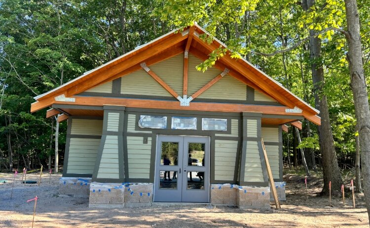 New restroom facilities are part of the improvements at Ottawa Sands County Park.