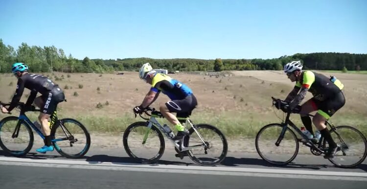 An eight-man team recently rode 369 miles in under 16 hours, crossing Michigan from south to north. In completing the course, the team set a new World Ultra Cycling cross state record.