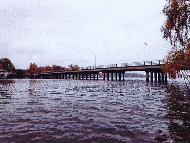 Smith's Bayou Bridge connects Ferrysburg's east and west sides.