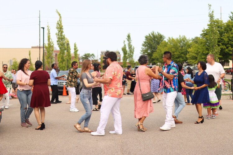 Last year, dozens of people learned Latin dances as part of Latin Americans United for Progress's Fiesta.