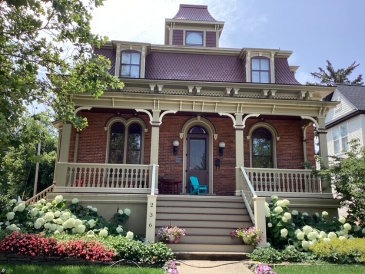 One of the very few homes to survive the great Holland fire of 1871 belonged to a successful early businessman who built one of them few French influenced homes.