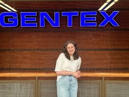 Isabelle Buckler, a senior at Kendall College was a user experience intern at Gentex this summer.of Art and Design of Ferris State University,