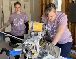 Volunteers lend a hand at LHFH’s Critical Home Repair Program.