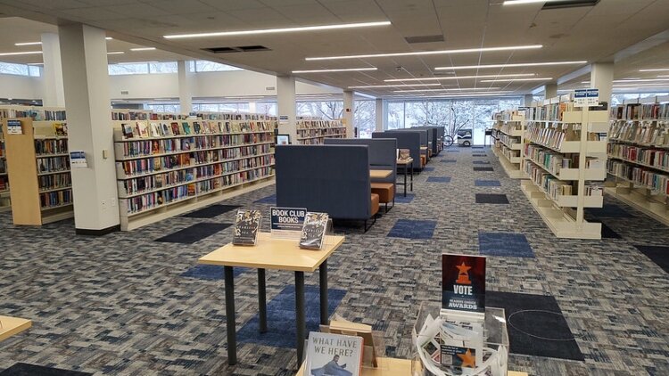 Herrick District Library's newly renovated main facility has a more open floor plan.