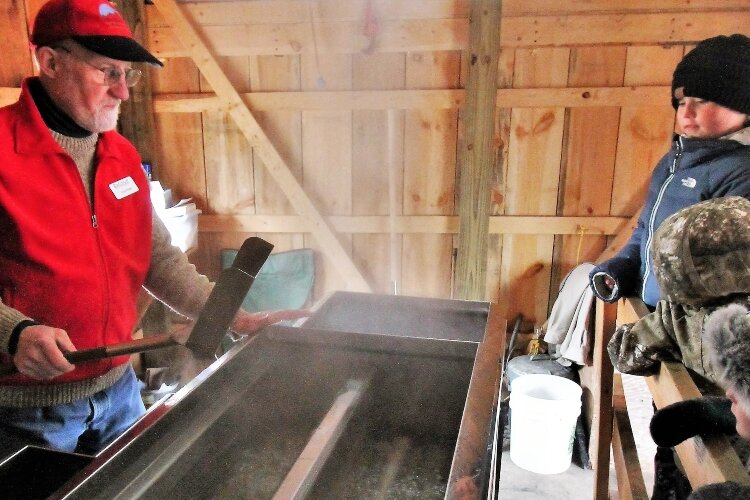 Learn how sap is turned into maple syrup at Holland’s historic Van Raalte Farm. (Mike Lozon)