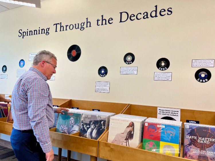 The Brooks Media Center in the Loutit District Library in Grand Haven includes more than 3,000 vinyl albums.