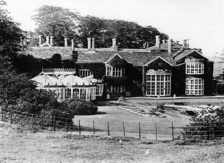 Vintage image of Hopwood Hall.