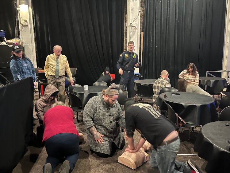 Staff and board members of the Park Theatre participated in a hands-only CPR class earlier this year as part of the Heart Safe Holland initiative.