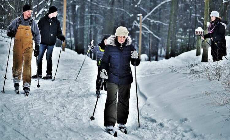 Pigeon Creek park is popular for winter sports. (Photo: Mike Lozon)