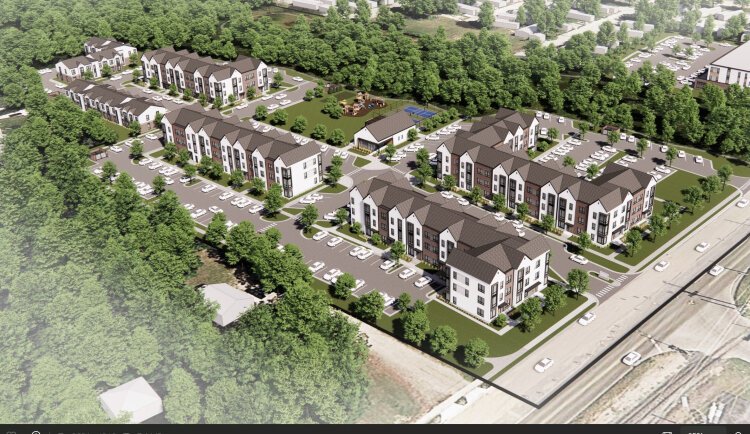 The 190-unit mixed-income development broke ground last month along Holland Township’s Lakewood Boulevard and will be completed in phases over the next two years.