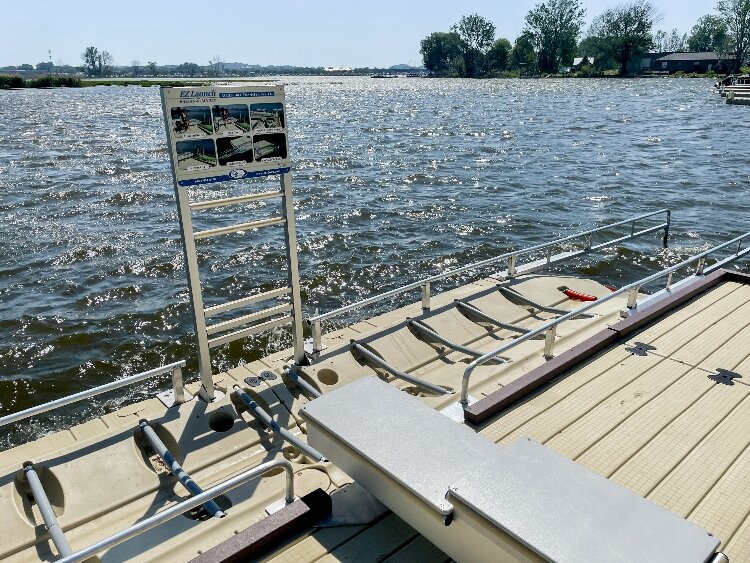 Spring Lake's newly opened Tanglefoot Park features a universally accessible kayak launch. (Tyra Jonas/Spring Lake Village) 