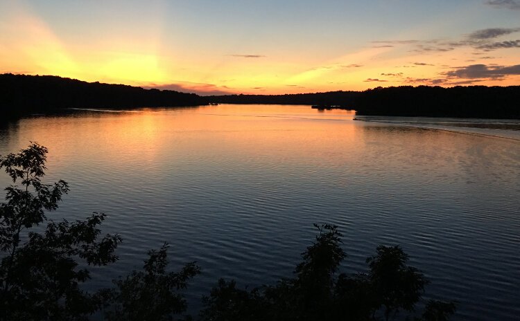 Sunset at Lake Allegan.