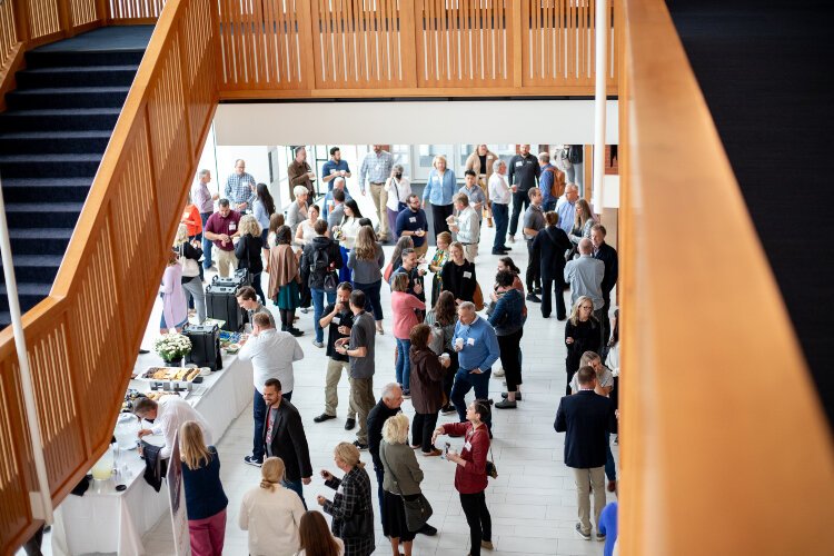 Attendees gather at TEDxMacatawa 2023.