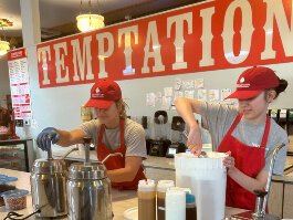 Sweet Temptations workers make sweet treats every day.