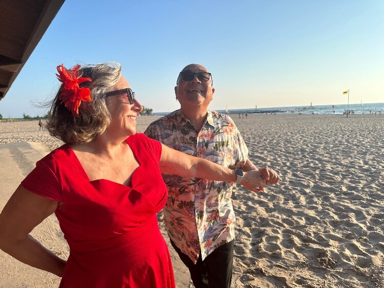 Juan and Julie Mascorro credit their regular salsa dancing for improved health. 