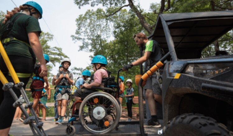 Individuals of all abilities can experience adaptive ice skating, snowshoeing, cross-country skiing, and luge at Muskegon Luge Adventure Sports Park on Jan. 4.